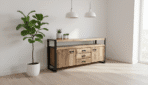 Buffet 2 Portes 3 Tiroirs 180cm Manguier Massif Toulouse