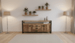 Buffet 2 Portes 3 Tiroirs 180cm Manguier Massif Toulouse