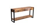 Table console tiroirs manguier 150 cm