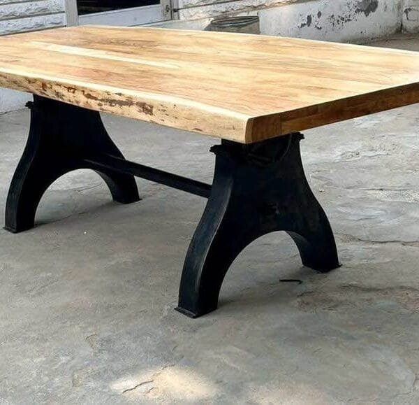 Table de salle à manger industrielle réhaussable
