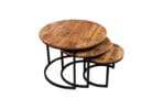 Tables Gigognes Manguier lot de 3