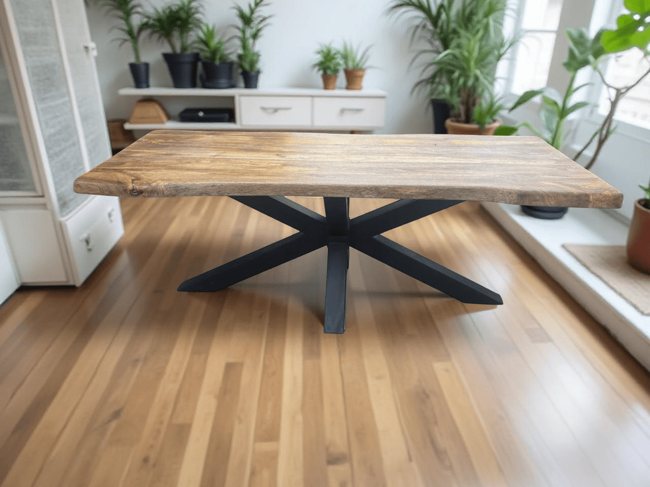 Table à manger en bois de manguier avec bords irréguliers naturels – 220 à 260 cm – Ardèche – l’épaisseur 6 cm (3+3) Lisse Table à manger en bois de manguier avec bords irréguliers naturels - 220 à 260 cm - Ardèche - l’épaisseur 6 cm (3+3) Lisse