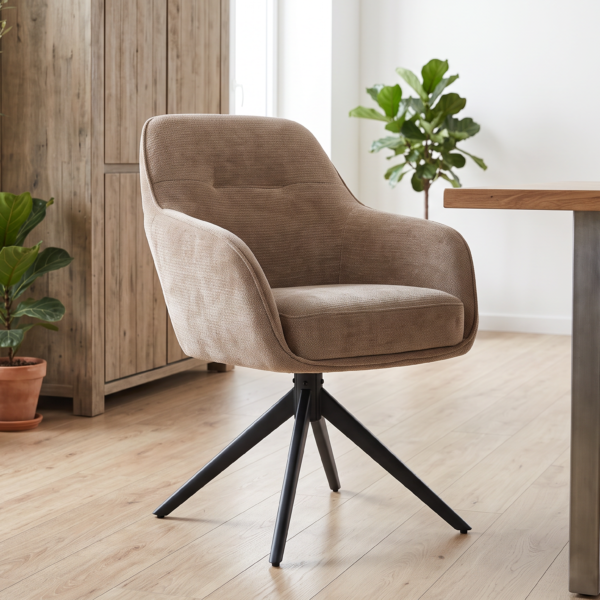 Chaise Pivotante Longemer – Dwelling Interiors – Beige / Taupe / Anthracite