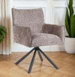 Chaise Chambon Pivotante – Taupe / Gris / Nacre / Beige – Dwelling Interiors