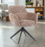 Fauteuil Pivotant Capitello – Dwelling Interiors – Blanc / Beige / Taupe / Vert – Style Scandinave & Japonais