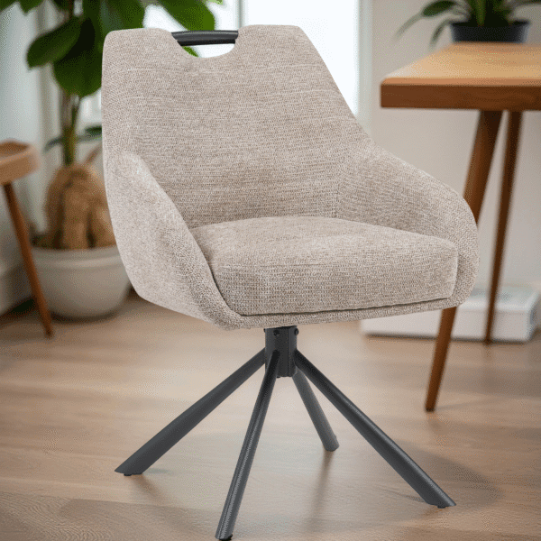 Fauteuil Pivotant avec Poignée Montbel – Dwelling Interiors – Beige / Taupe
