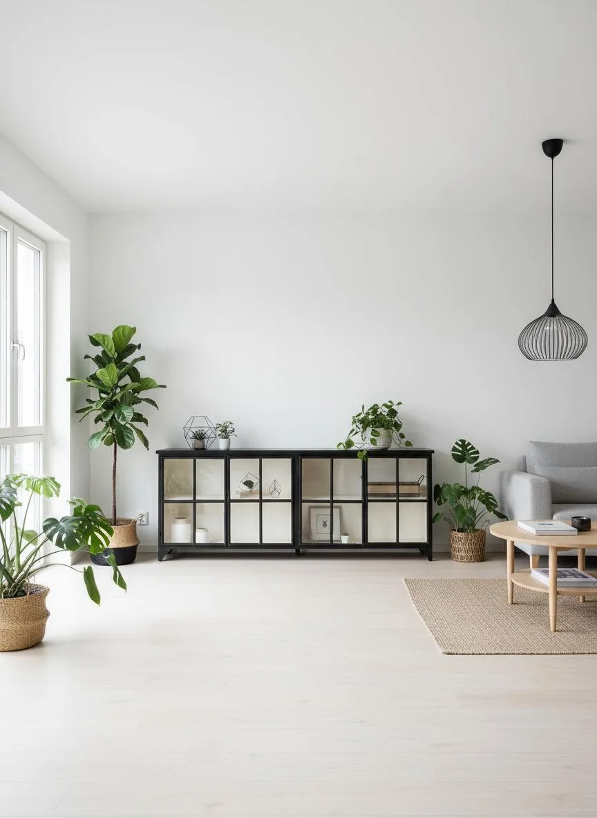 Buffet vitrine en métal Mulhouse - 240 cm