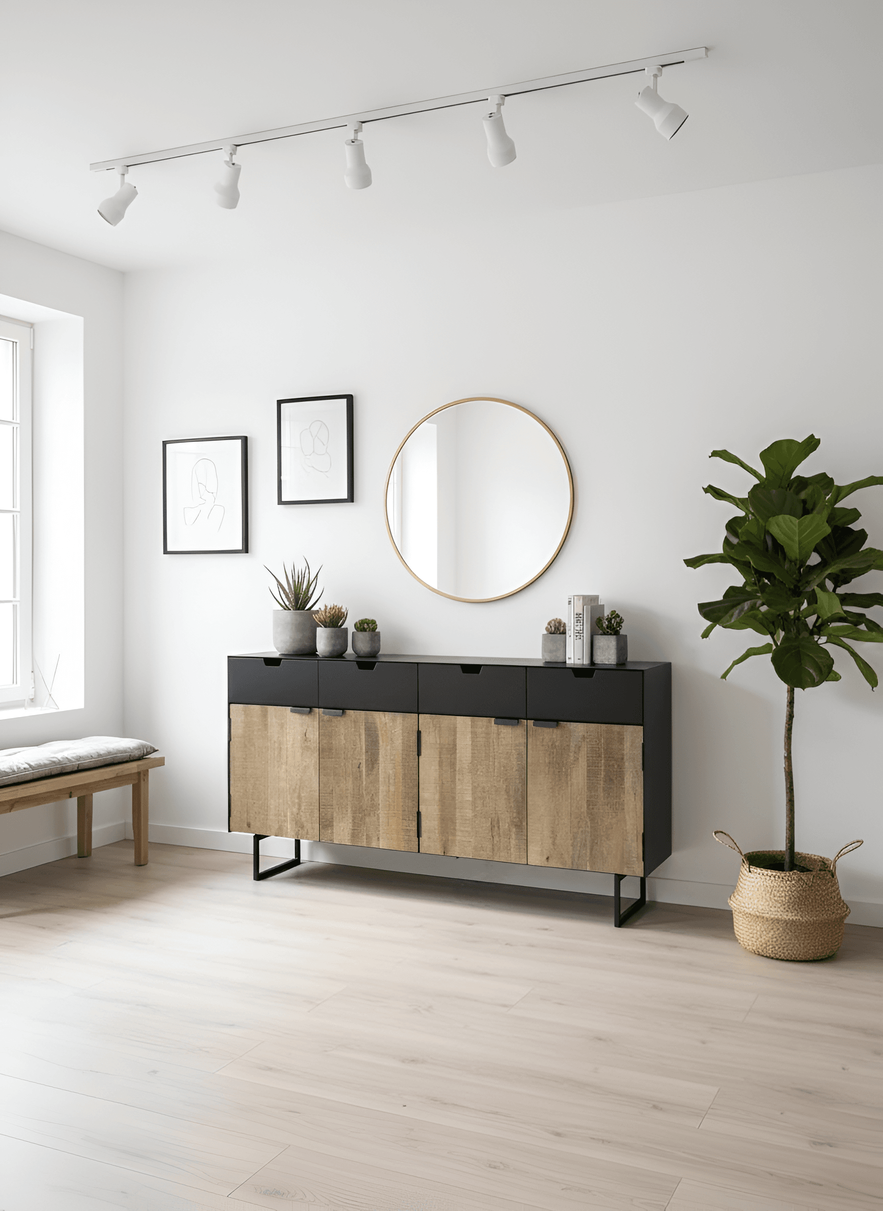 Bahut en manguier et métal Aurillac – 200 cm Bahut en manguier et métal Aurillac – 200 cm