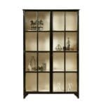 Vitrine en métal 2 portes Mulhouse - 200 cm