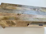 Meuble TV en Bois de Manguier Massif 180×40×50 cm – Morlaix - Dwelling Interiors