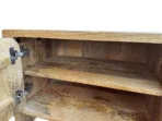 Meuble TV en Bois de Manguier Massif 180×40×50 cm – Morlaix - Dwelling Interiors
