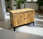 Buffet Troyes en Bois de Manguier Massif 100×40×50 cm – Dwelling Interiors