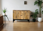 Buffet Troyes en Bois de Manguier Massif 100×40×50 cm – Dwelling Interiors