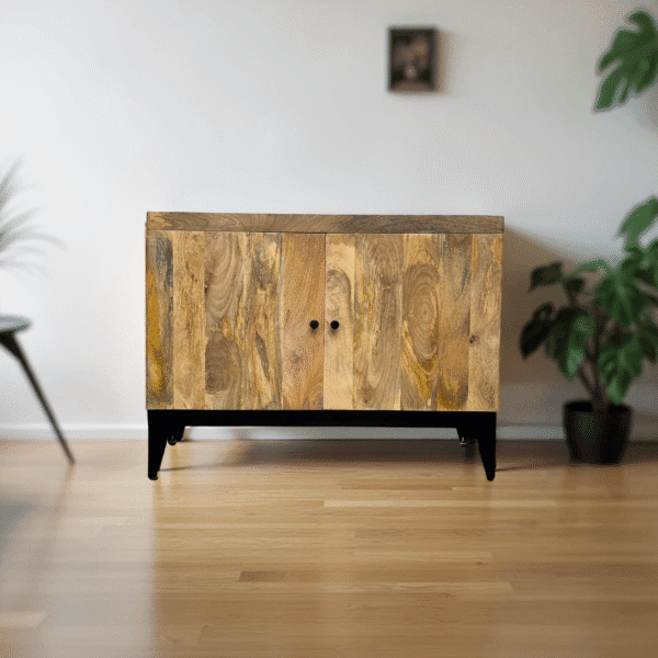Buffet Troyes en Bois de Manguier Massif 100×40×50 cm – Dwelling Interiors