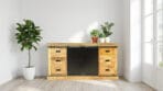 Buffet industriel en manguier massif et métal INDUS – 160 ou 180 cm | Dwelling Interiors