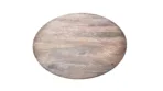 Table ronde Bourges - Manguier massif brun noyer - 130 cm - Dwelling Interiors