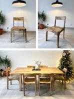 Chaise exotique naturelle en manguier massif – Valjoly | Dwelling Interiors