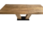 Table à Manger Rectangulaire à Rallonge Papillon en Manguier Massif - Modèle Marseille