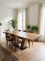 Table à Manger Rectangulaire à Rallonge Papillon en Manguier Massif - Modèle Marseille