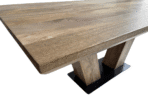 Table à Manger Rectangulaire à Rallonge Papillon en Manguier Massif - Modèle Marseille